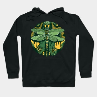 Forrest Green Circle of the Dragonfly Hoodie